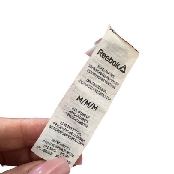 Reebok Running Essentials High-Impact Sport Bra Dynamic Orange Neon Women’s SZ M - Picture 8 of 9